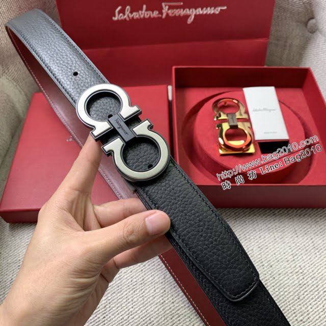 菲拉格慕男女士皮帶 Ferragamo雙扣高端禮盒腰帶  jjp2119